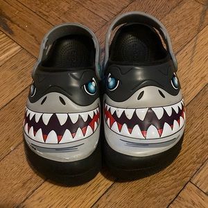 Shark crocs size 12
